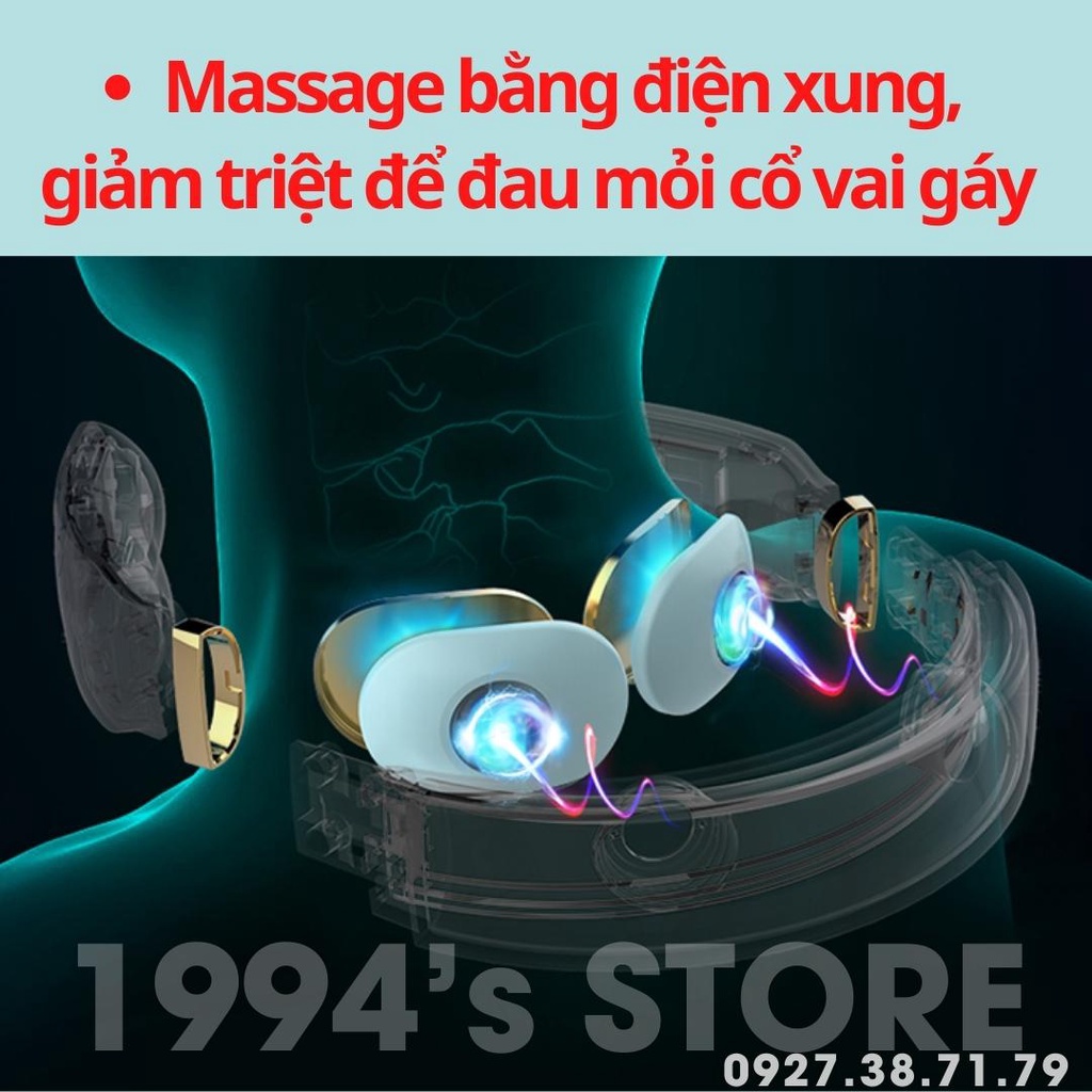 SKG 4098 Bản 2022 - Máy Massage Cổ Vai Gáy Điện Xung  : Hàng Nội Địa Cao Cấp của Trung Quốc - Kèm Remote Điều Khiển