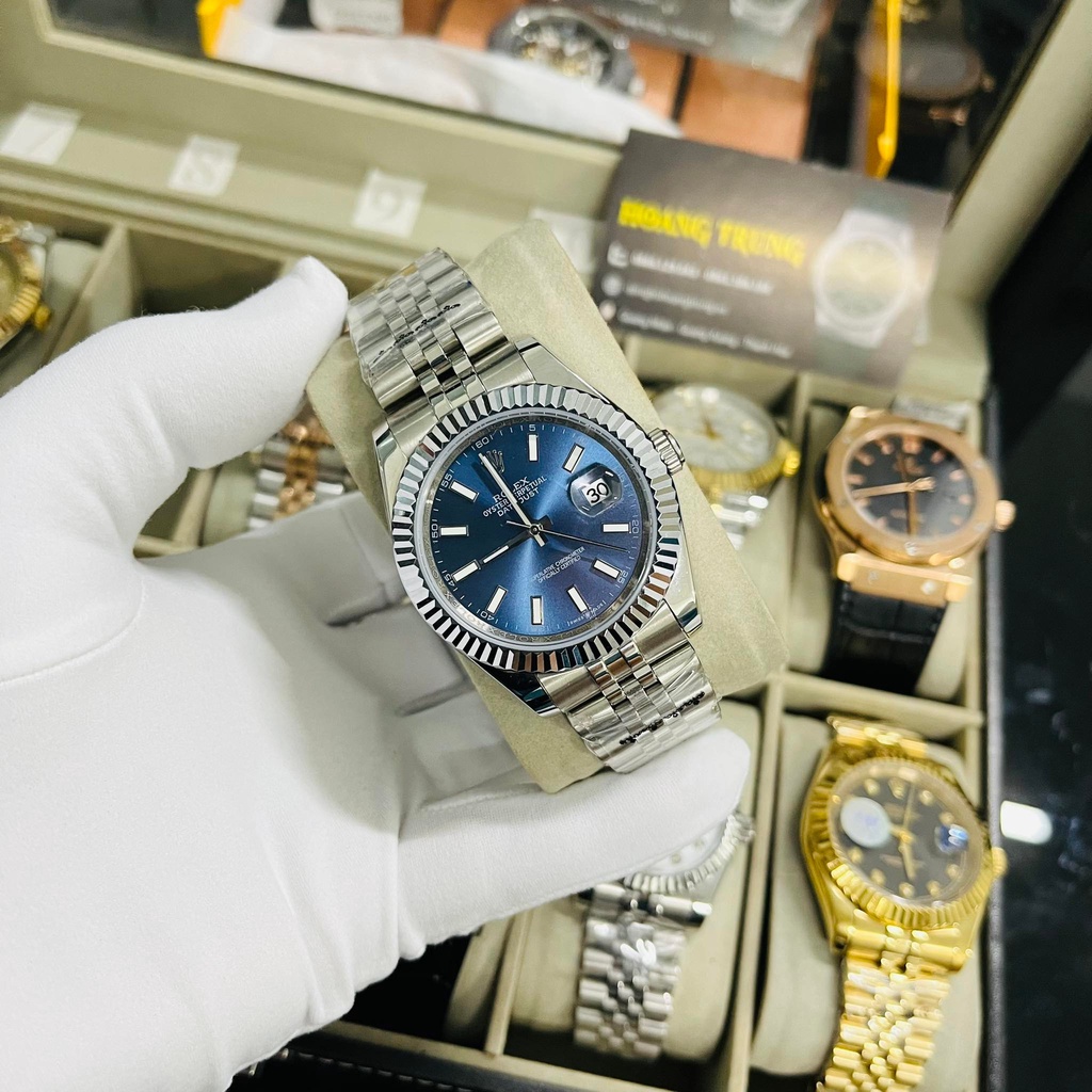 Đồng hồ Nam RolexDatejust máy nhật, Automatic ,size 40mm, Thép không rỉ đúc đặc