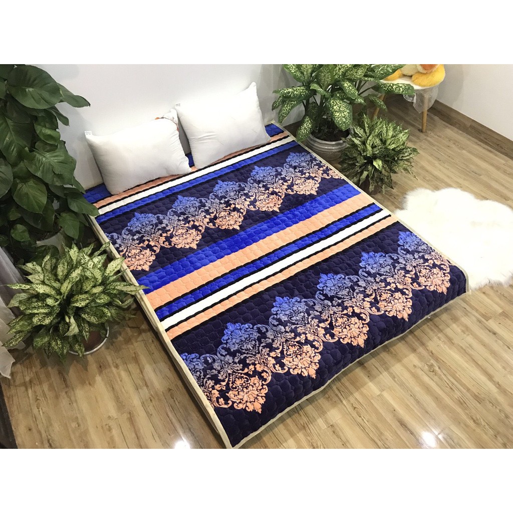 SALE 50% THẢM NỈ TRẢI GIƯỜNG HOA VĂN 1M6X2M