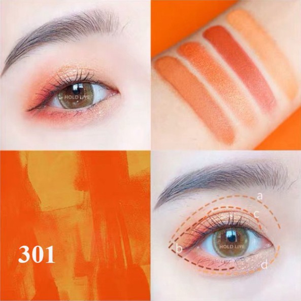 Phấn Mắt Hold Live 4 ô Time Color Eyeshadow Palette Hàng Chính Hãng Hold Live Nội Địa Trung No.HL309 NPP shoptido