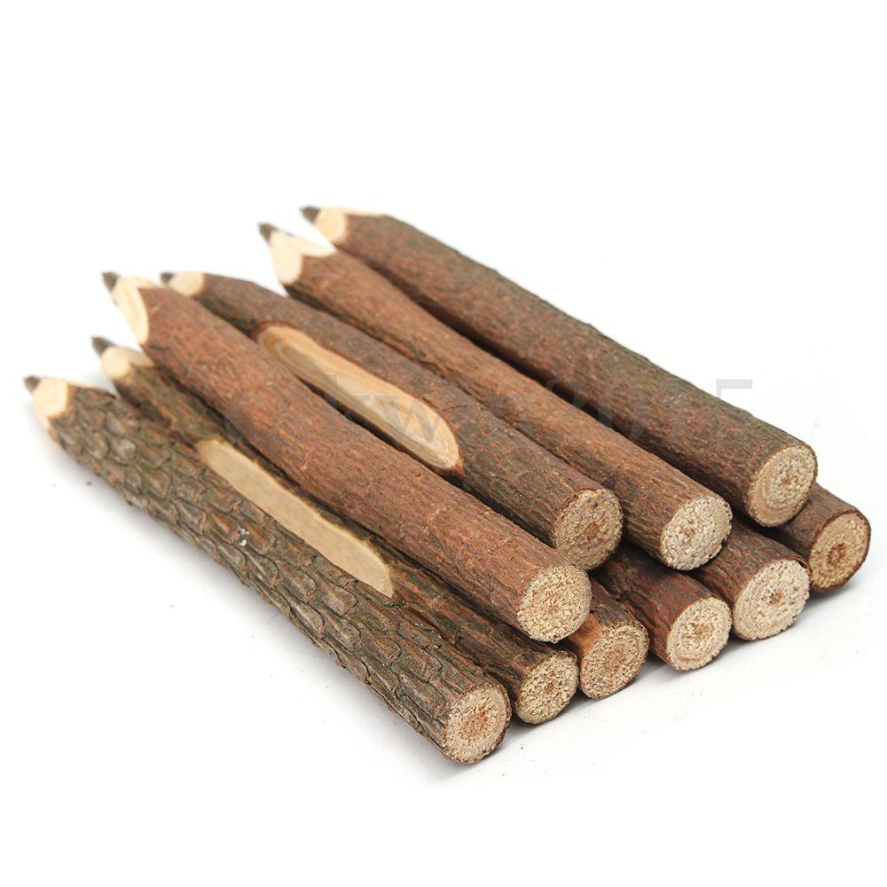 Set 10 Bút Chì Gỗ Gắn Cành Cây Nghệ Thuật