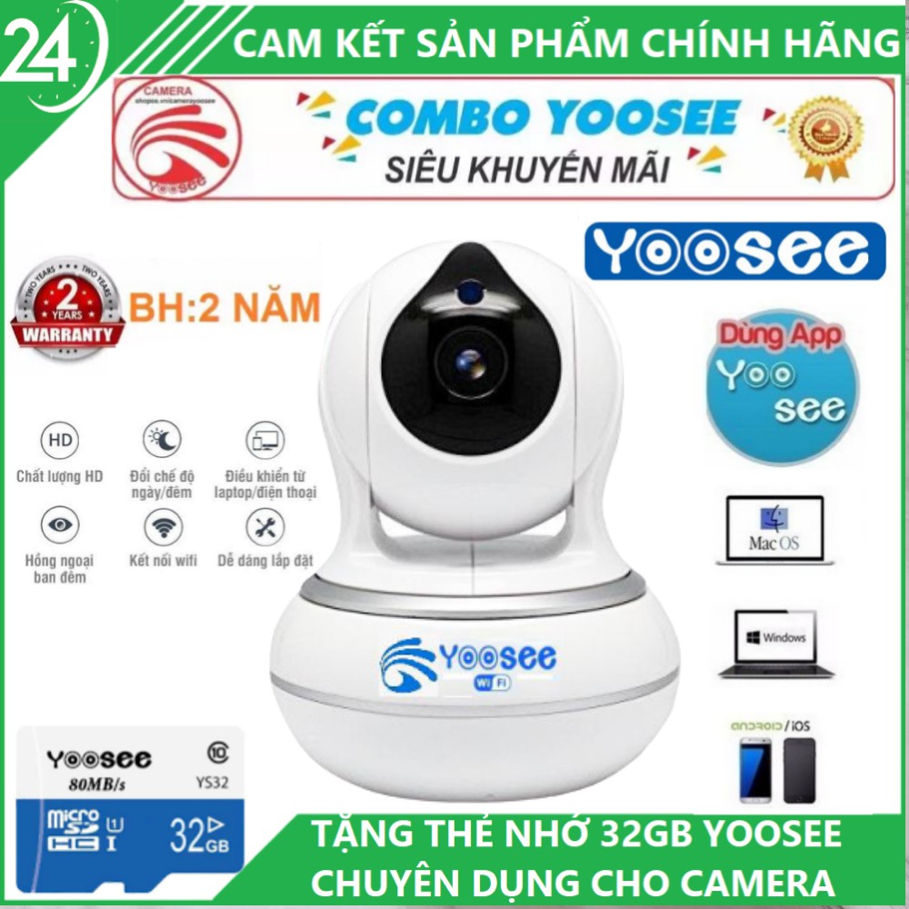 Camera WIFI YOOSEE AI Thế Hệ 4.0 Độ phân giải 2.0MP-1080P đàm thoại 2 chiều
