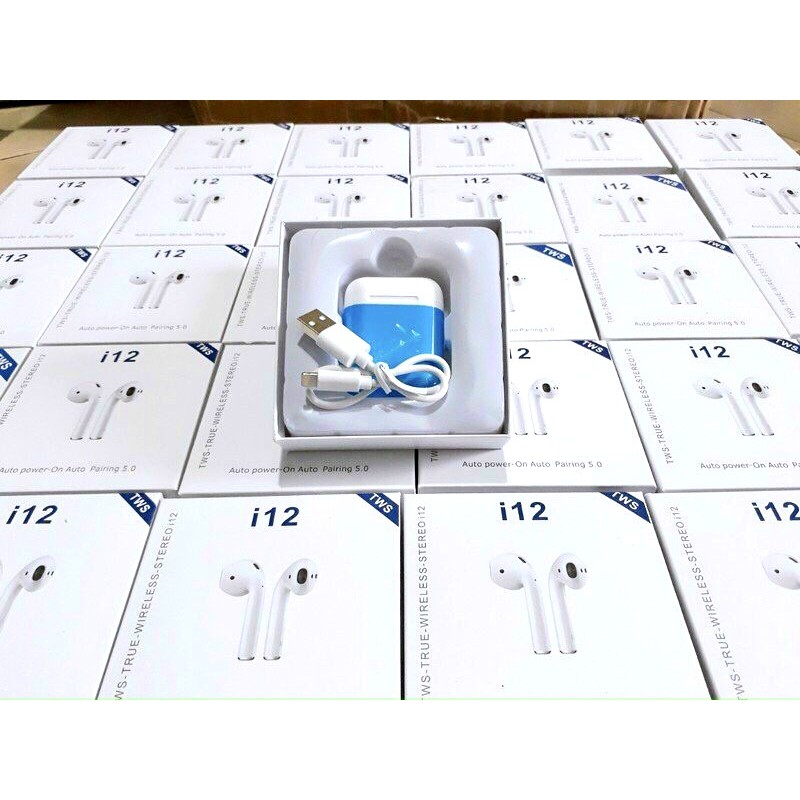 ✨Tai nghe Bluetooth i12 TWS 5.0✨ không dây bản Quốc tế Thời Lương Pin Tốt, Sang Trọng dùng cho IOS Android