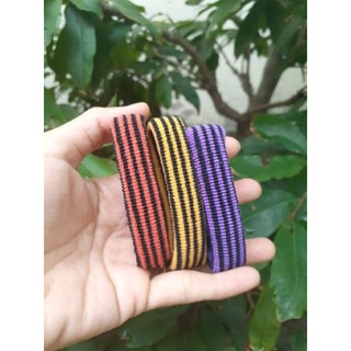 Túi 10 thun cột tóc sọc màu.