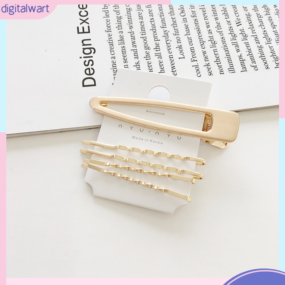 Bộ 4 kẹp tóc nữ đính ngọc trai giả thời trang