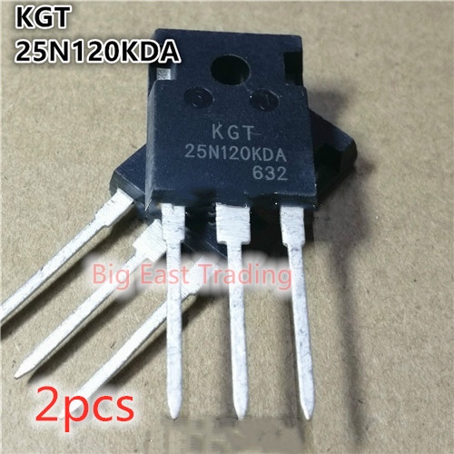2 chiếc KGT25N120KDA 25N120KDA 25N120 bóng bán dẫn 1200V / 25A TO-247, đảm bảo chất lượng