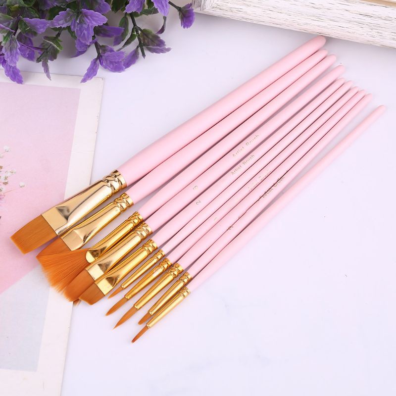 Set 10 Cọ Vẽ Tranh Sơn Dầu Chuyên Nghiệp
