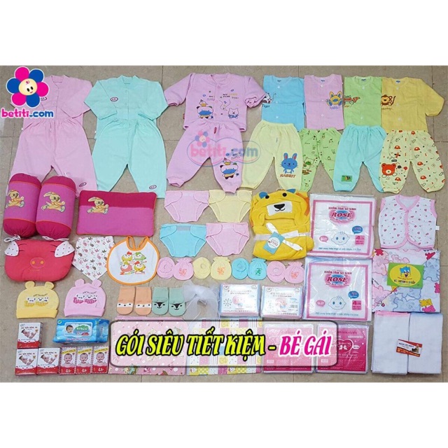 GÓI SƠ SINH TIẾT KIỆM CHO BÉ GÁI