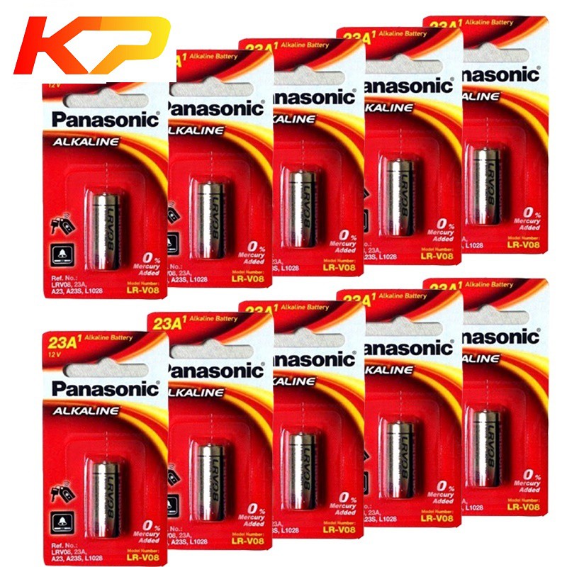 5 viên pin A23 panasonic 12V, pin cửa cuốn A23