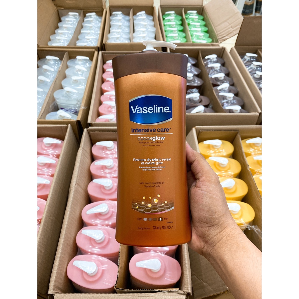 (Mẫu Mới 2021) SỮA DƯỠNG THỂ VASELINE 725ML