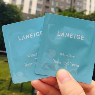 Combo 10 sample Kem Laneige White dew Tone Up Fluid mẫu mới nâng tông dưỡng trắng da 1ml