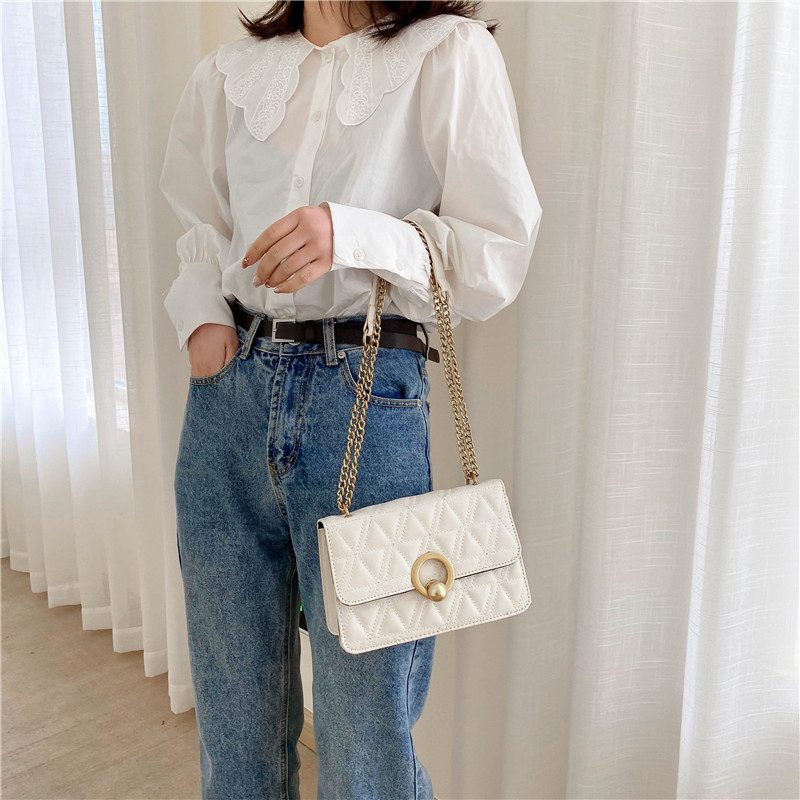 Túi Xách Đeo Chéo Dây Mắc Xích Thời Trang Xinh Xắn Dành Cho Nữ