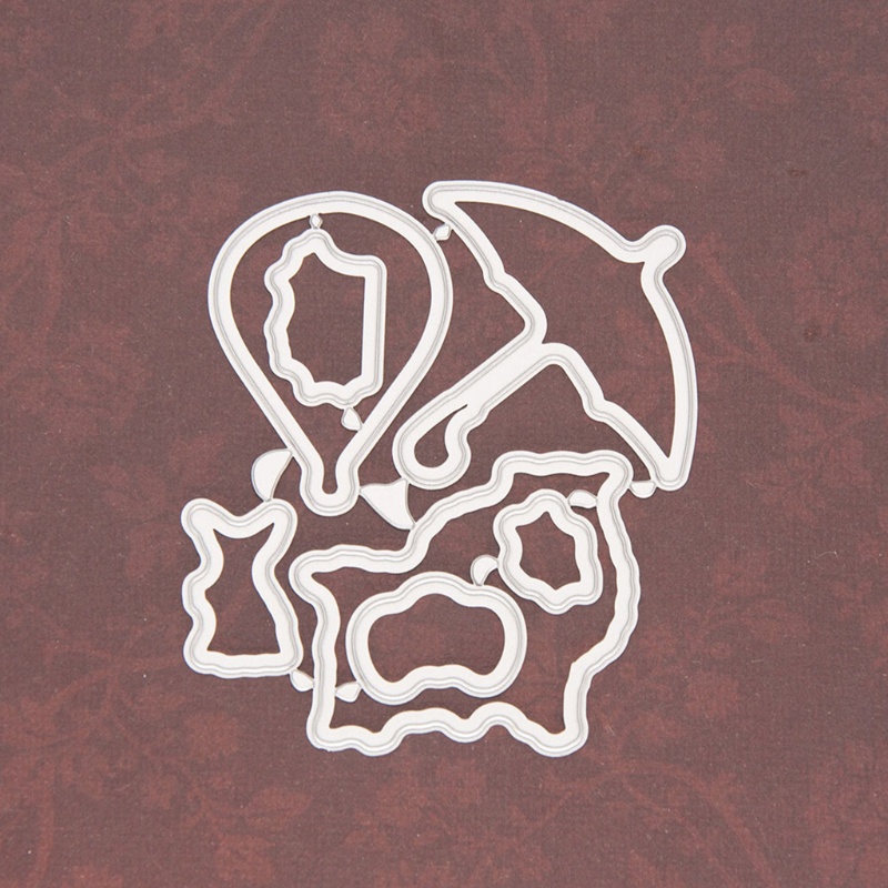 Khuôn Cắt Giấy Làm Từ Kim Loại Hình Thỏ Phục Sinh Trang Trí Scrapbook