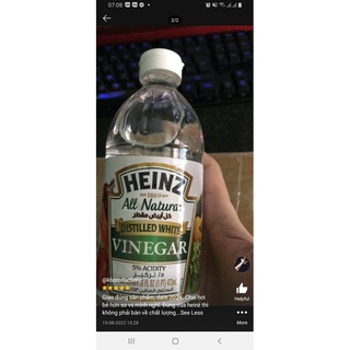 [HSD: 11/2026] Giấm Trắng HEINZ 473ml (Chai Nhựa Mới)