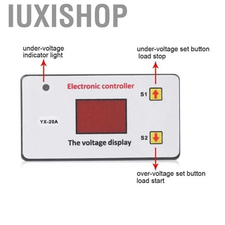 Iuxishop Battery Low Voltage Cut off Auto Switch On Protection Undervoltage Controller