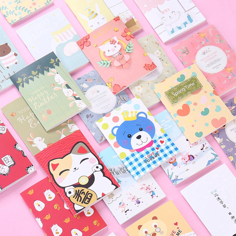 Random Style Mini Cartoon Note Book Cute Notepad Pocket Note Book Stationery