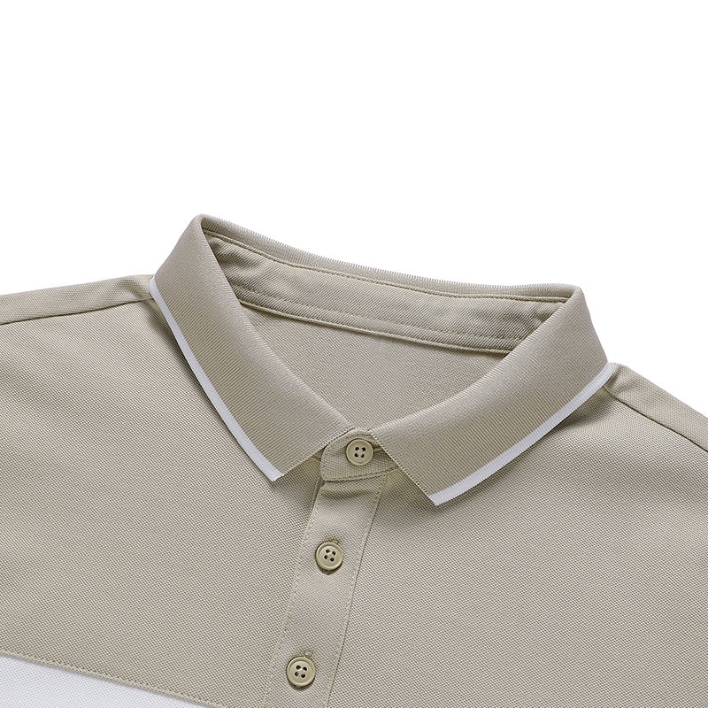 Áo polo Ngắn Tay Cổ Bẻ Nhiều Lớp Thoáng Khí Màu Sắc Đơn Giản Dành Cho Nam