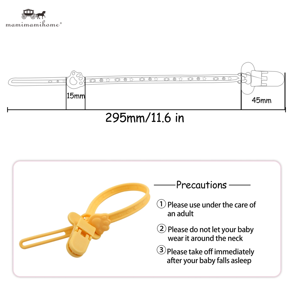 Dây silicon Mamimamihome giữ ti giả an toàn cho bé