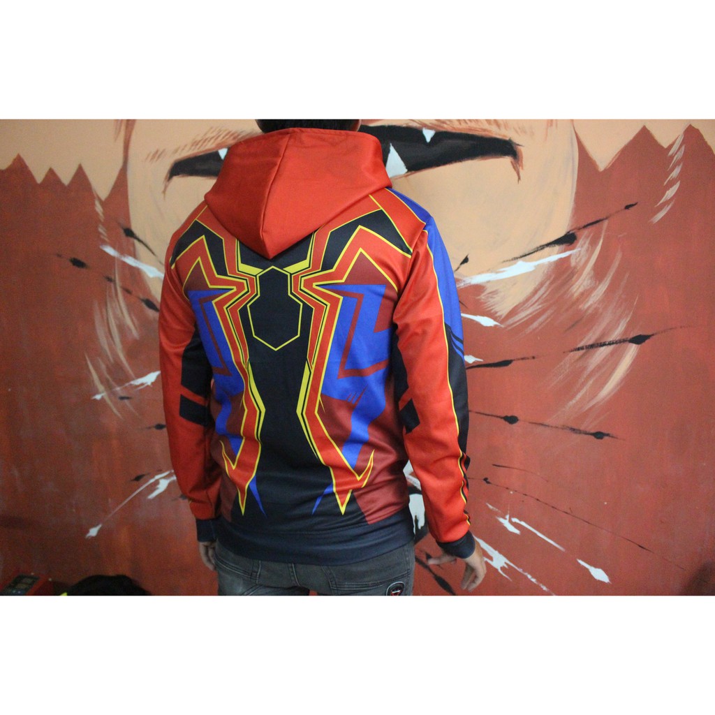 Áo khoác Hoodie Zipper Spider Man