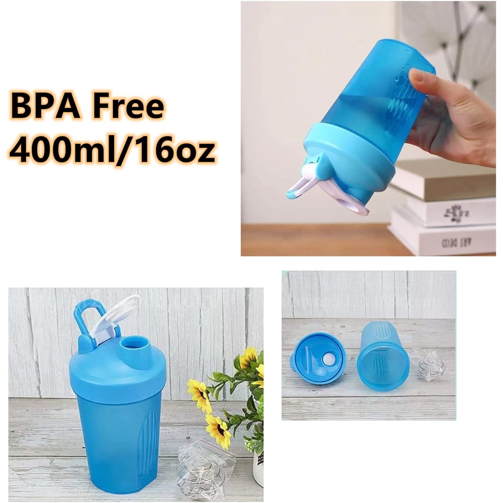 Máy Xay Protein Chai Lắc Và Sử Dụng Ra Ngoài, Cốc Lắc Tốt Nhất (BPA free) Dụng Cụ Đánh Trứng Cho Chai Nước Kiểu Cổ Điển
