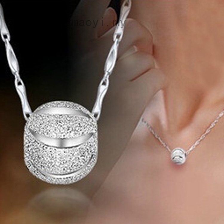 Mới vòng cổ Mạ Bạc Đính Hạt Thời Trang Cho Nữ