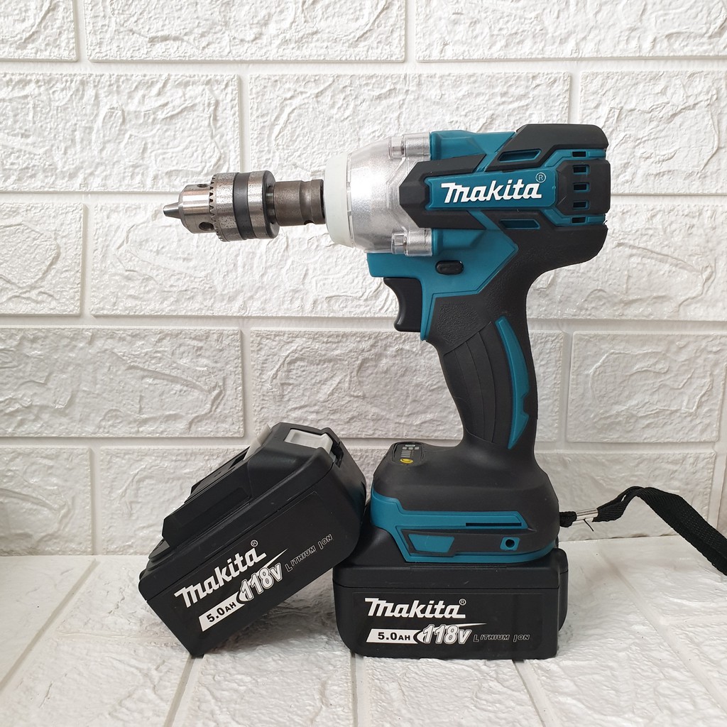 Máy Siết ốc Siết bulong Makita 118V - 2 PIN KHỦNG 10 CELL - ĐỘNG CƠ KHÔNG CHỔI THAN - TẶNG BỘ PHỤ KIỆN NHƯ