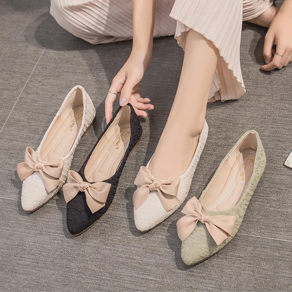 Giày Búp Bê Mũi Nhọn Đế 1,5cm Mềm Êm Chân Hot Trend ST59 - Mery Shoes | BigBuy360 - bigbuy360.vn