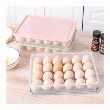 Hộp đựng trứng gà 24 quả có nắp tiện lợi