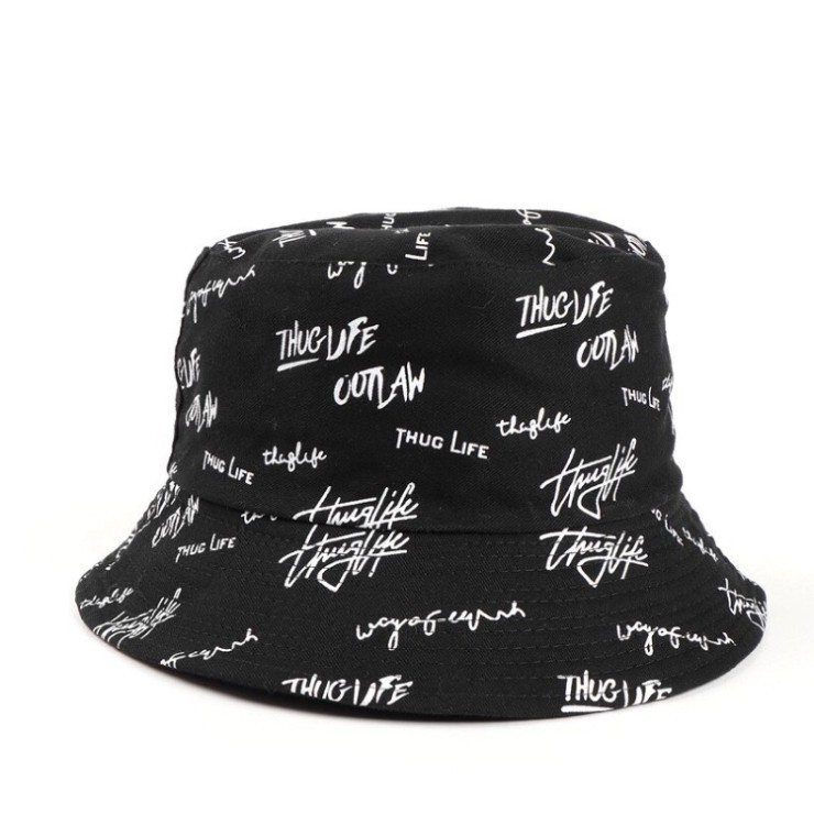 Nón bucket KIPI THUGLIFE nhiều màu phong cách Ulzzang Unisex cực chill cá tính