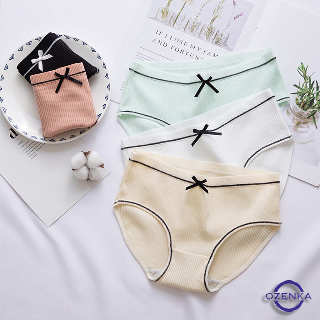 [ Mã 12FASHIONSALE1 giảm 10K đơn 50K ] [ CHỌN MÀU Quần lót nữ cotton len tăm dễ thương size M L NUTA 073 | BigBuy360 - bigbuy360.vn