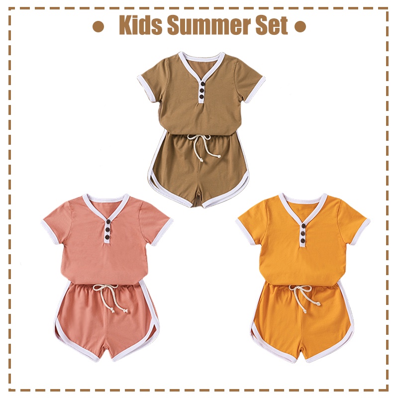 Bộ ÁO Thun NgắN Tay + QuầN NgắN MùA Hè Cho Bé