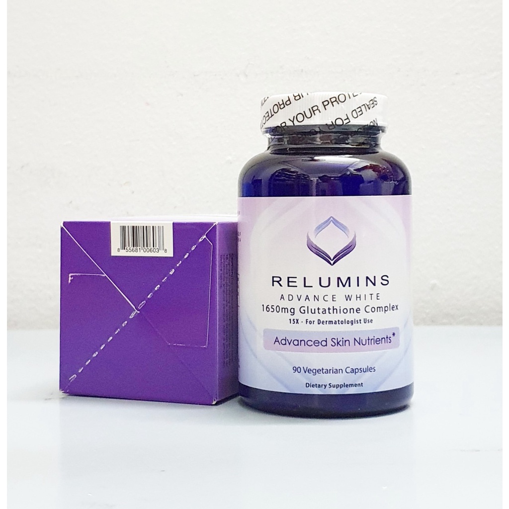Date  3/26 - Viên Uống Trắng Da Relumins Advance White 1650 mg hộp 90 Viên của Mỹ