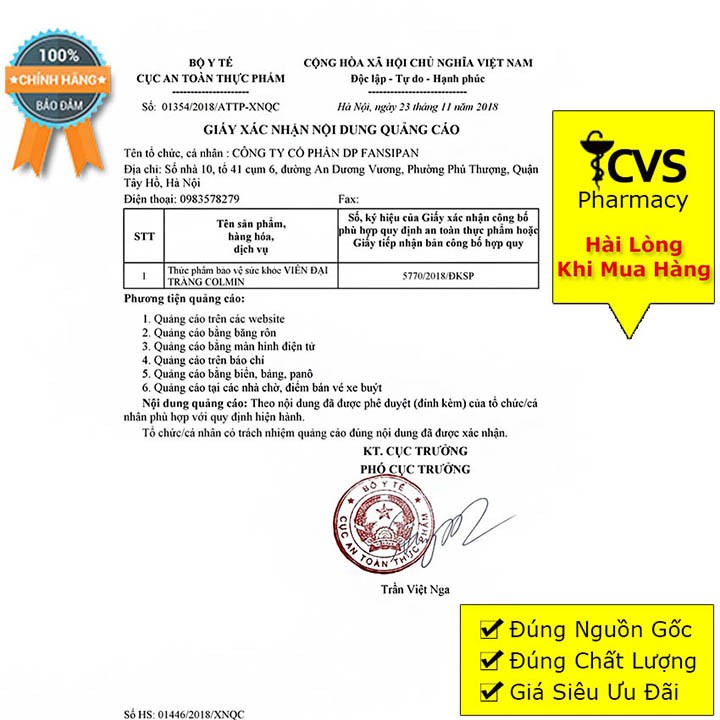 Viên uống Colmin / Viên đại tràng Colmin – Hỗ trợ người bị đại tràng