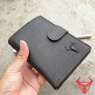 Ví Đứng Nút Bấm Da Bò Thật VDB21-NĐ