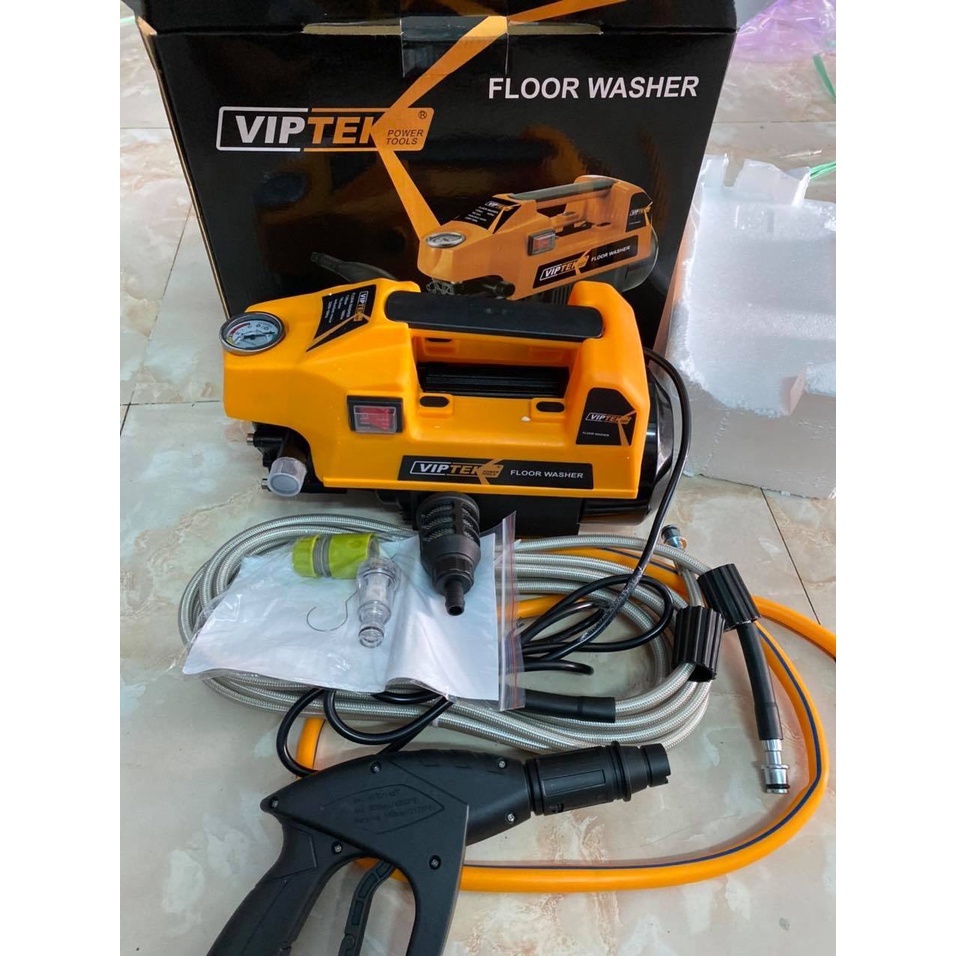 Máy Rửa Xe Gia Đình Công Xuất Mạnh 2000W -Floor WASHER Vòi Bơm Nước ÁP Lực Cao