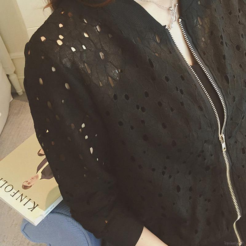 Áo khoác bomber ren phong cách Hàn trẻ trung dành cho phái đẹp | BigBuy360 - bigbuy360.vn