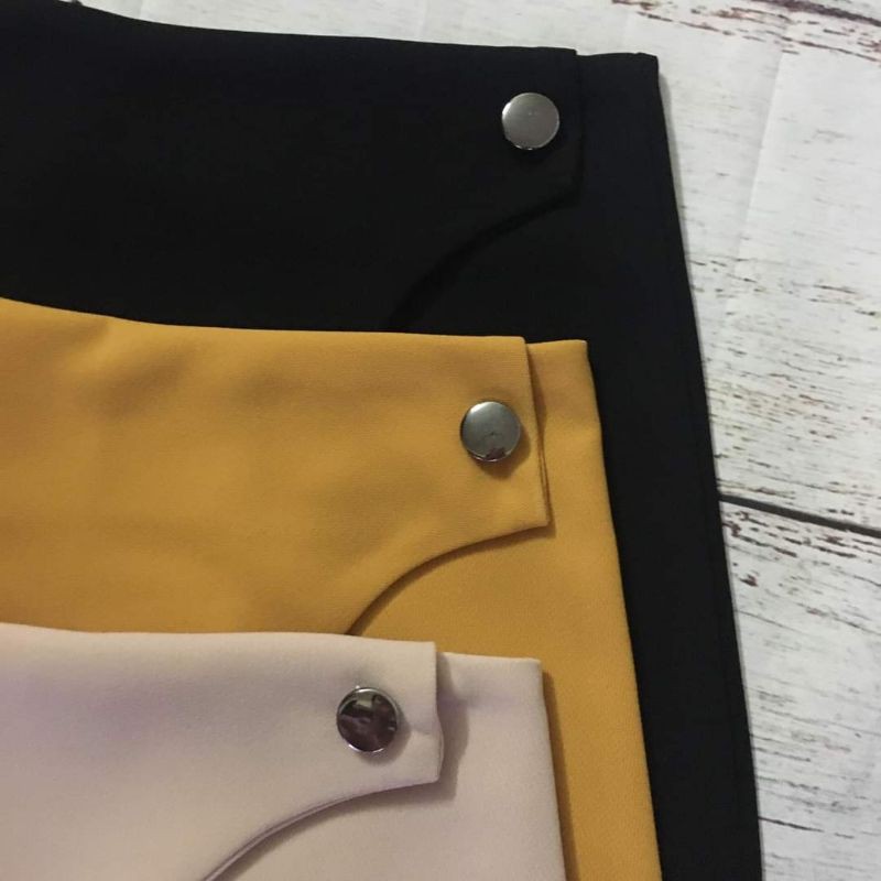 Chân váy chữ A vạt lệch phối cạp | BigBuy360 - bigbuy360.vn