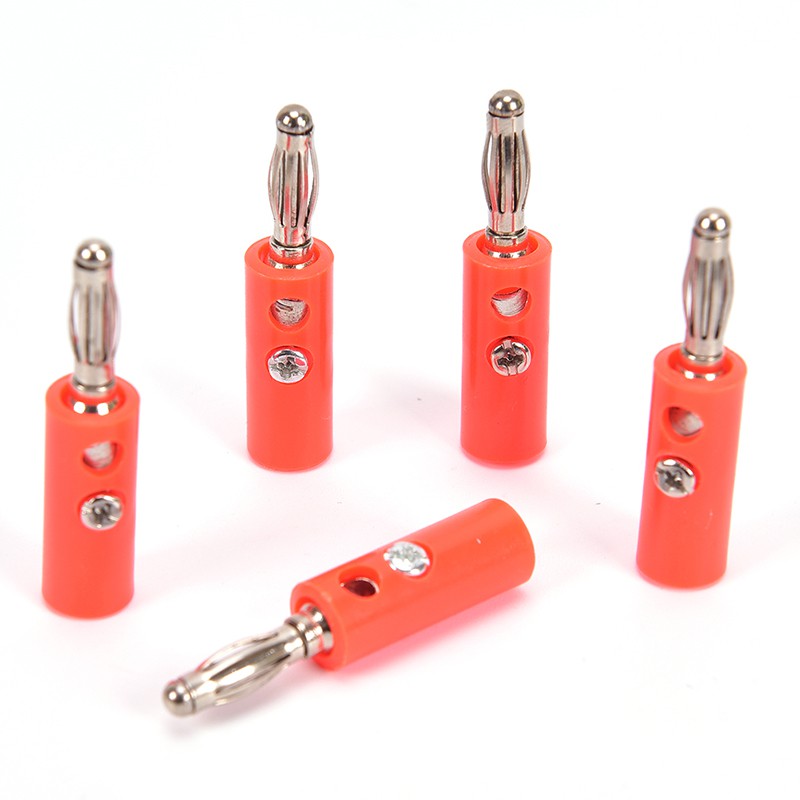 Set 20 Đầu Nối Chuối Bằng Nhựa Mạ Vàng Chuyên Dụng Cho Loa Âm Thanh
