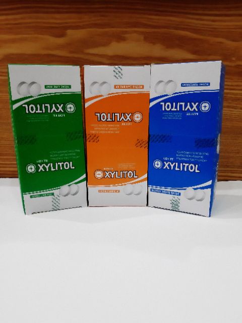 COMBO 3 HŨ KẸO NGẬM KHÔNG ĐƯỜNG LOTTE XYLITOL I  Hương Chanh Bạc Hà, Cam Bạc Hà, Bạc Hà Cay I hũ 20,88g