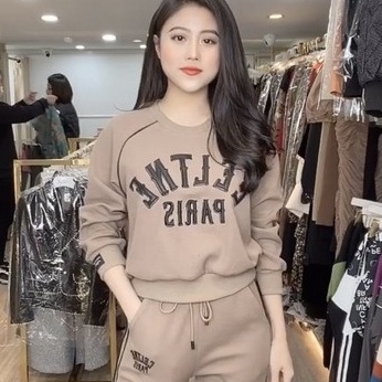 Bộ Thể thao nữ Cao Cấp Set Thu Đông Chất Umi Dày Dặn Co Giãn Chất Lượng S63