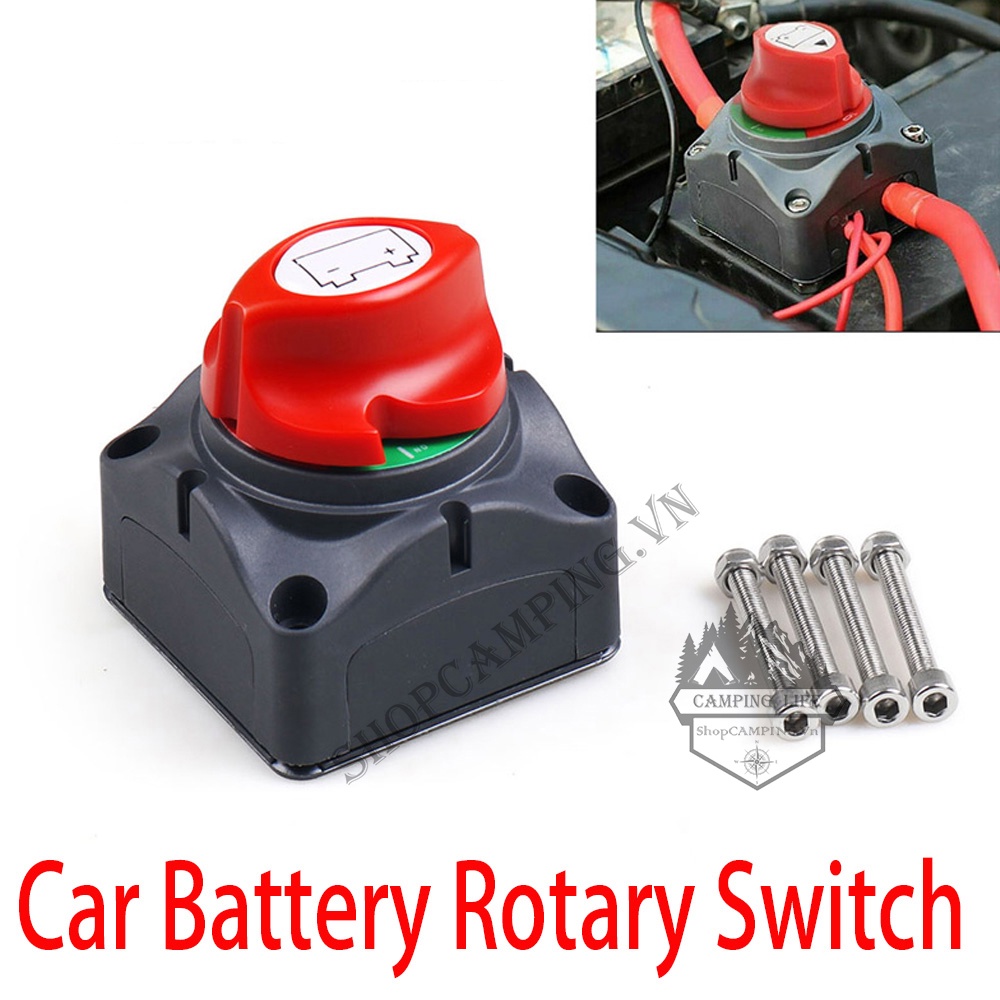 Công tắc chịu tải ngắt kết nối bảo vệ bình ắc quy xe hơi 600a - Camping VietNam