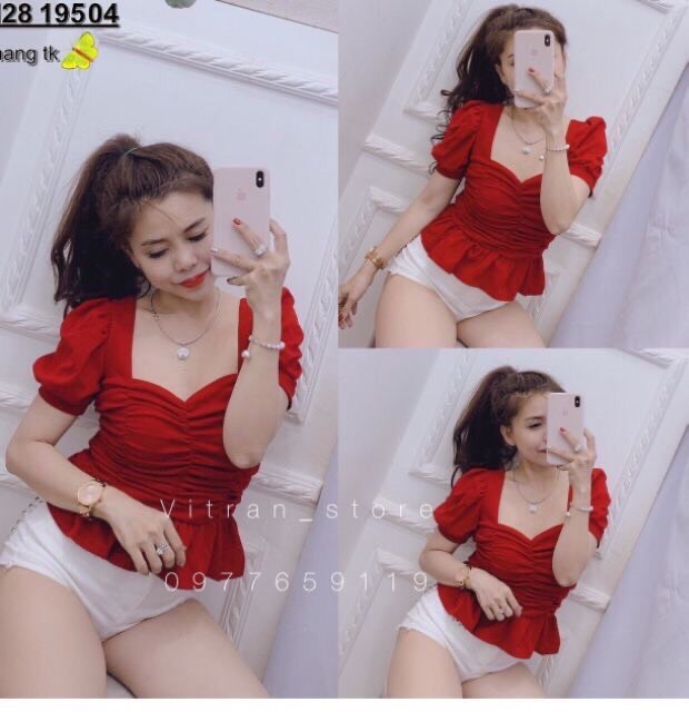 Áo thum nhún ngực Bigsize