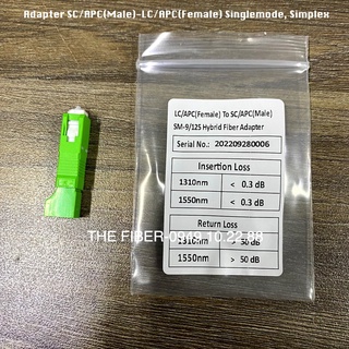 Đầu chuyển đổi đầu nối sc/apc-lc/apc singlemode, simplex