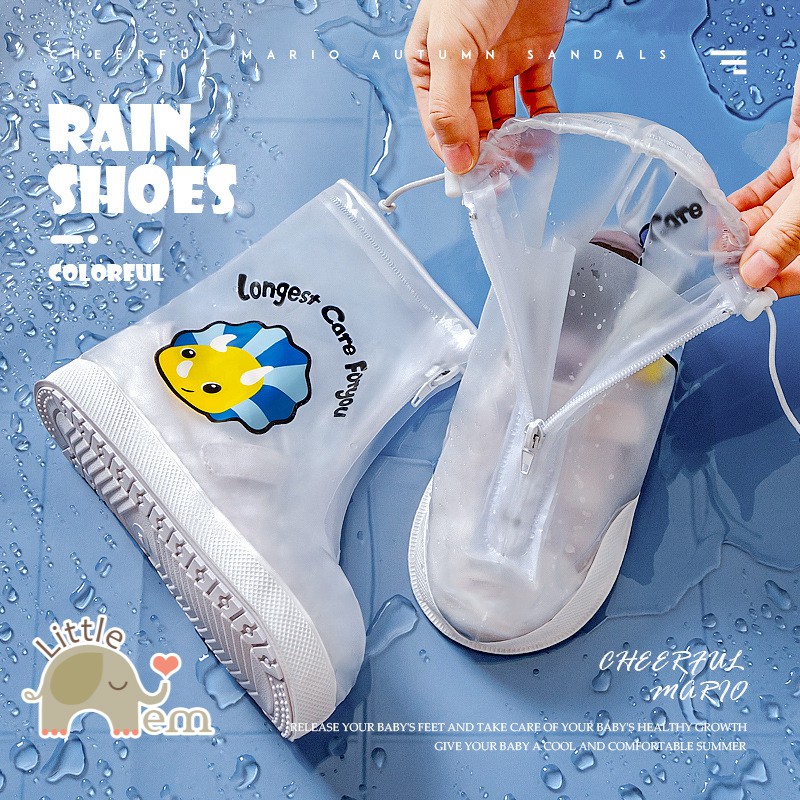Bọc giày chống nước ngày mưa cho bé kiểu dáng Hàn Quốc