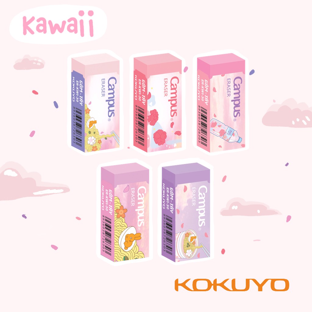 Gôm Trắng Tẩy Không Bụi Campus Kawaii