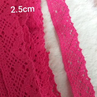 Ren  cotton màu , size 1.4cm đến 3cm (dây 5 mét)