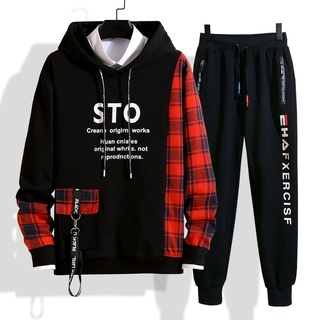 Bộ Quần Áo Nỉ Nam Thu Đông Áo Hoodies STO Mũ Trùm Đầu Kết Hợp Quần Jogger Bo Gấu ZENKODLMEN SET NAM 90000122
