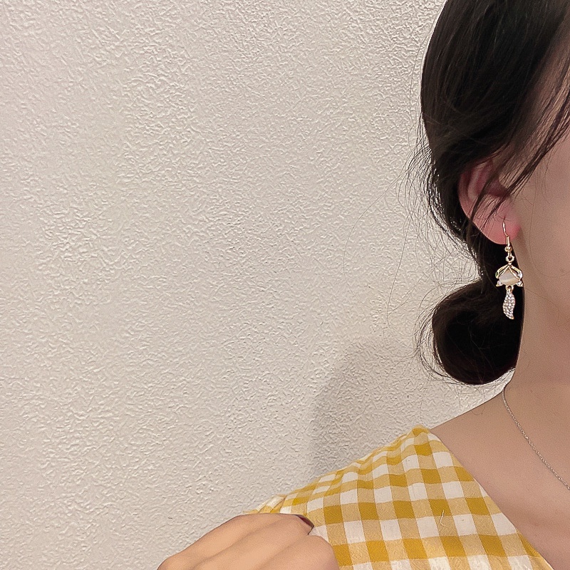 Bông Tai Hình Con Cáo Đính Đá Thời Trang