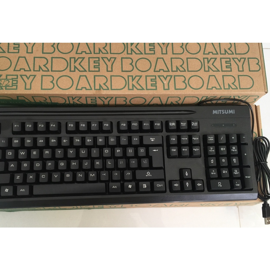 Bàn phím Mitsumi cổng USB/PS2 dùng cho PC và laptop