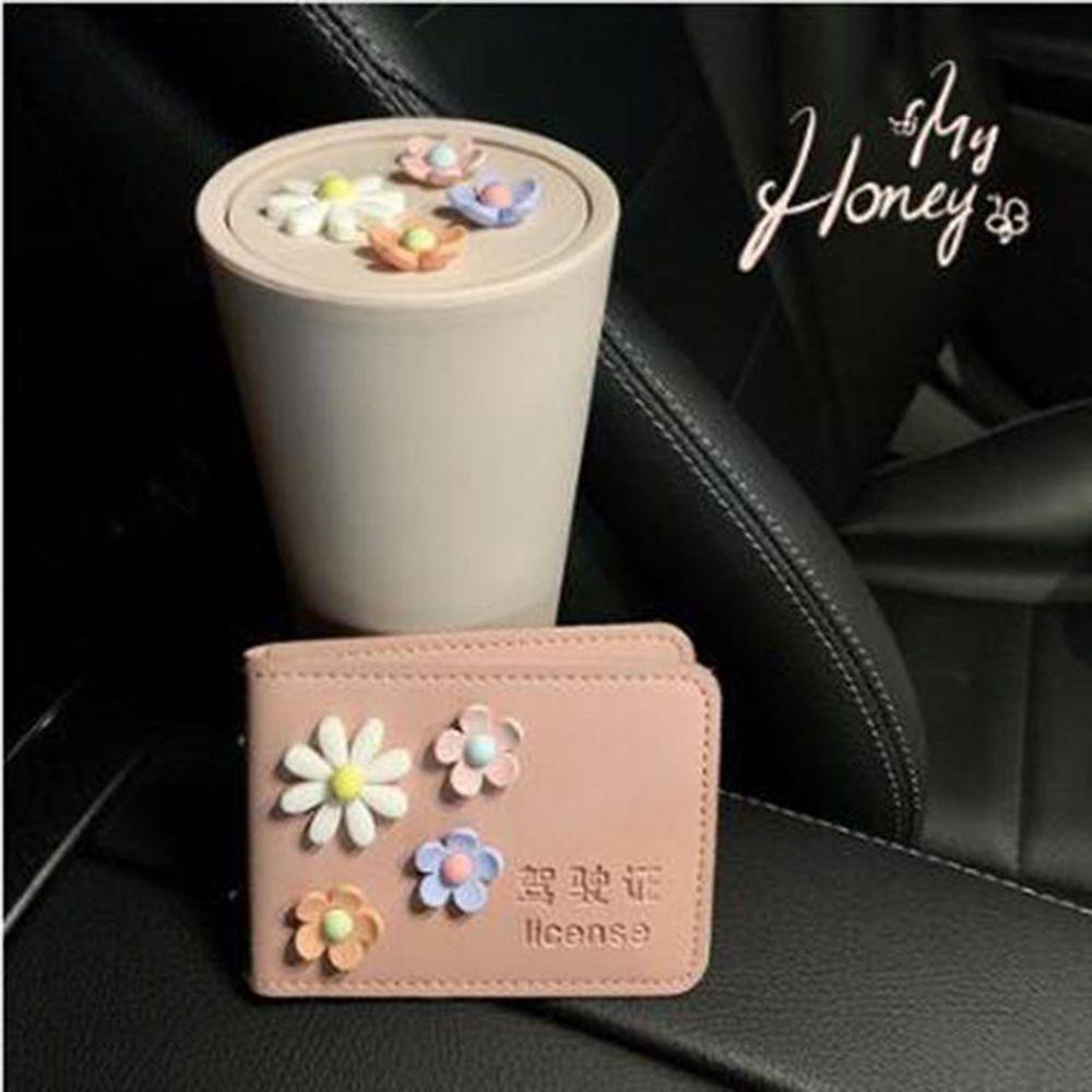 Thùng Rác Mini Có Nắp Thiết Kế Dễ Thương Tiện Dụng Cho Xe Hơi/ Văn Phòng